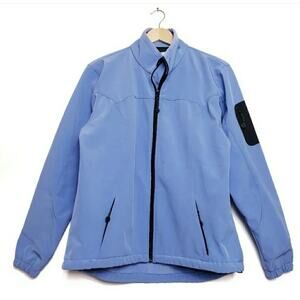 Black Diamond Full Zip Soft Shell Jacket Light Blue Size L Large